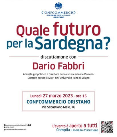 L'analista geopolitico Dario Fabbri a Oristano lunedì per una conferenza  sul futuro della Sardegna - Ornews - Notizie di Oristano e Provincia